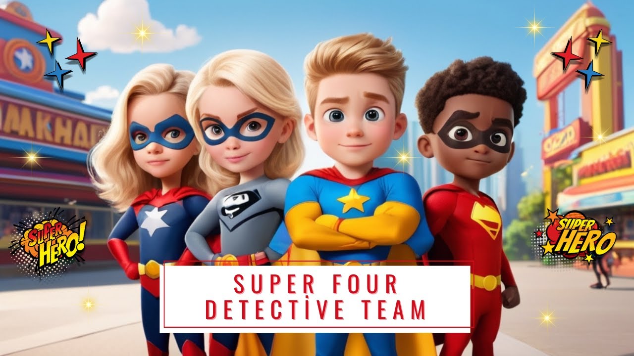Kids Stories/Super Four Detective Team #team #kids #super #mission #fun #story