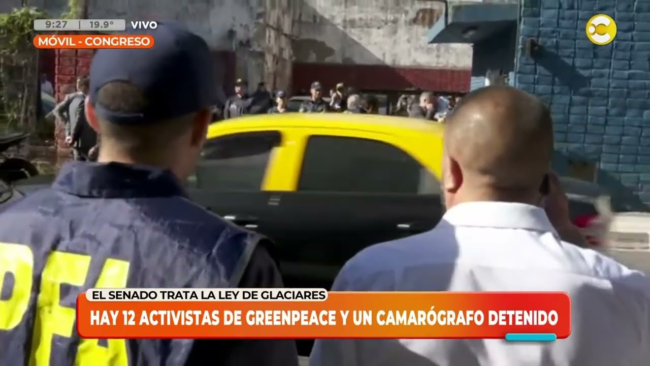 Congreso: 12 activistas de Greenpeace y 1 camar&oacute;grafo golpeado y detenido │LPELDM│ 26-02-26