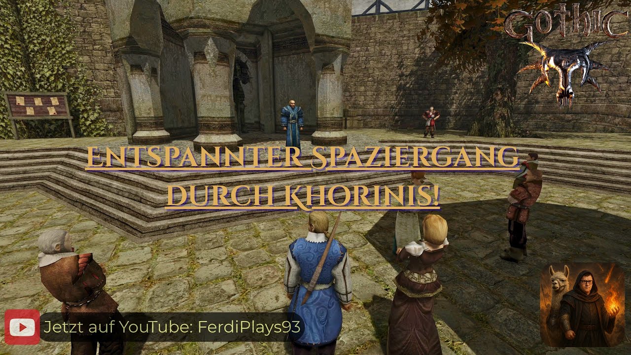 Gothic 2 – Ein verregneter Tag in Khorinis | A Rainy Day in Khorinis 🌧️🎶 Ein Cozy Spaziergang