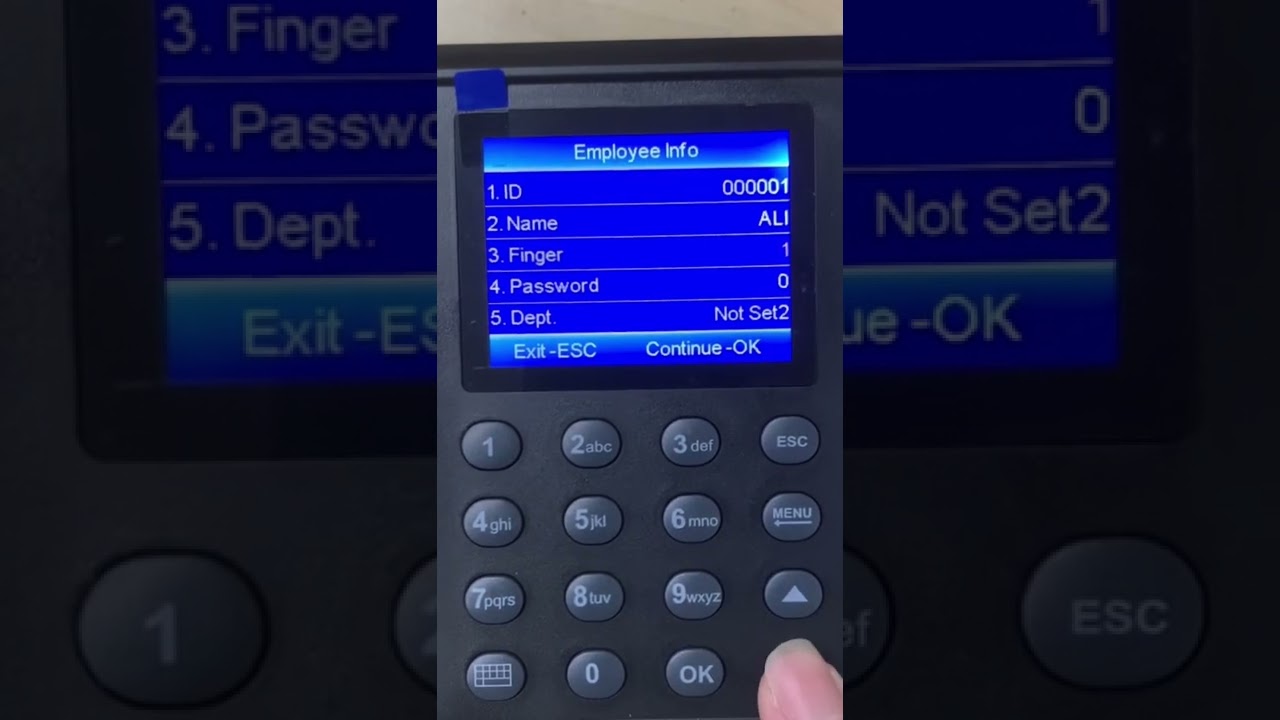 Fingerprint Attendance Machine Tutorial How to set as Admin
