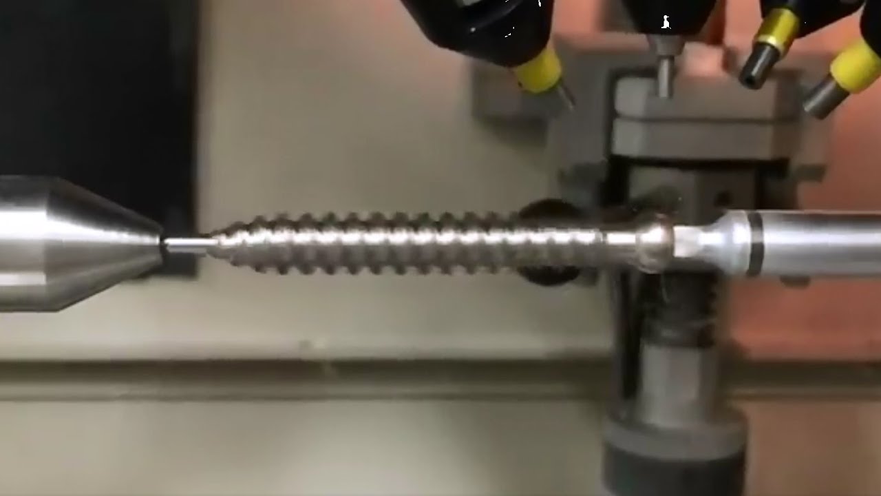 Deburring and Texturing a Bone Screw