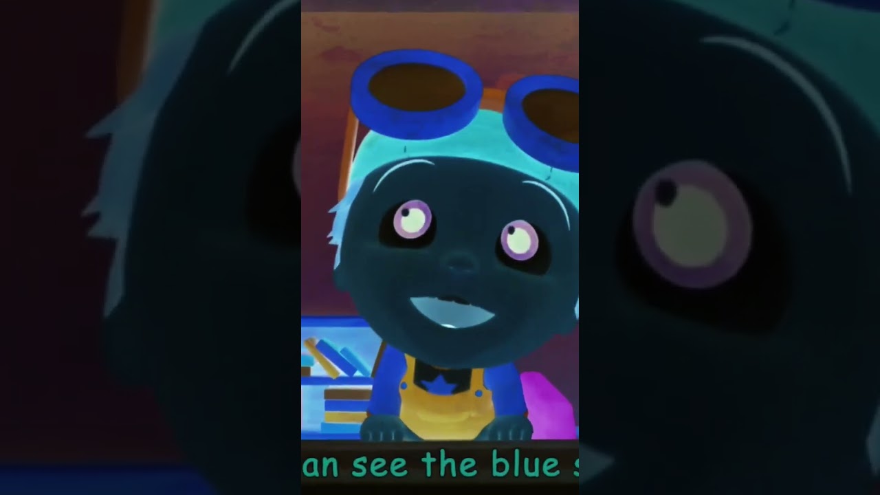 cocomelon says when i use my eyes, eyes, eyes i can see the blue sky / voice pitch effects