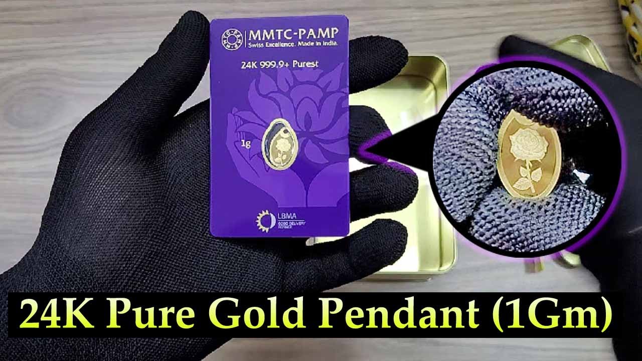 MMTC PAMP 1 г 24-каратная розовая овальная монета с подвеской из чистого золота ✴️⚜️ Монета из чи...