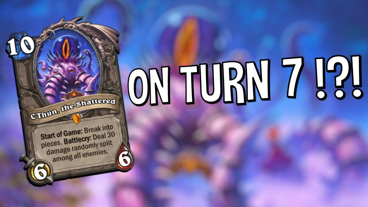 Hearthstone - Turn 7 C'thun! Miracle Priest Wombo Combo