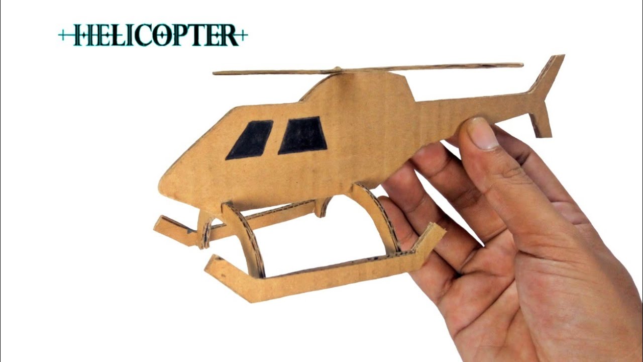 Easy DIY Cardboard Helicopter | How To Make Helicopter With Cardboard