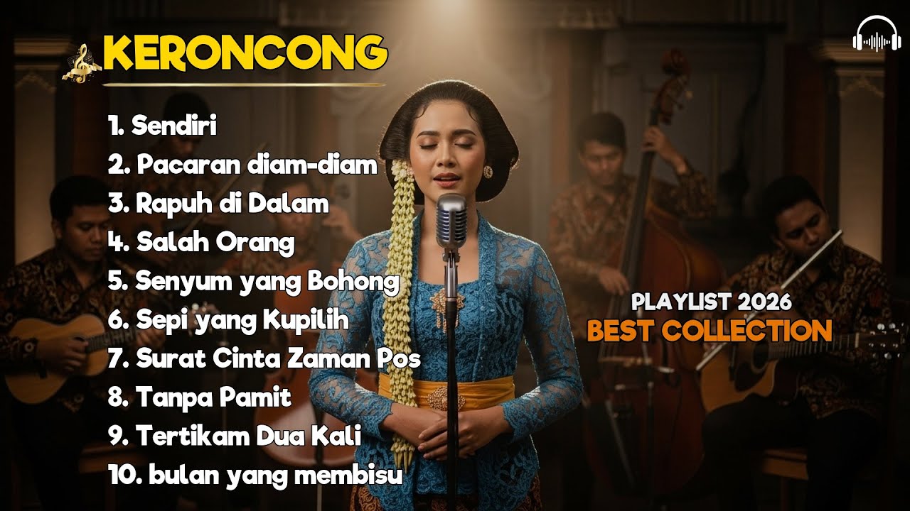 Keroncong Indonesia Klasik Terbaik | Suasana Santai dan Damai Zaman Tempo Dulu Indonesia