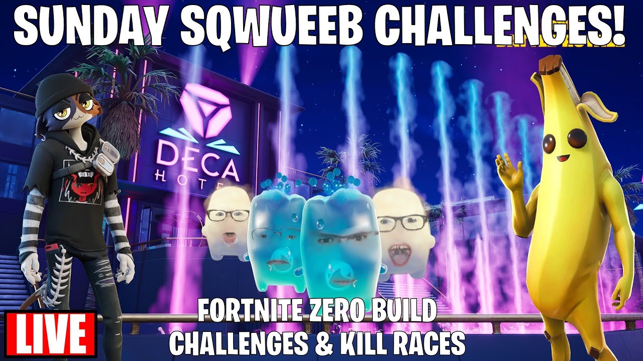 SUNDAY SQWUEEB CHALLENGES - Fortnite Zero Build Squads