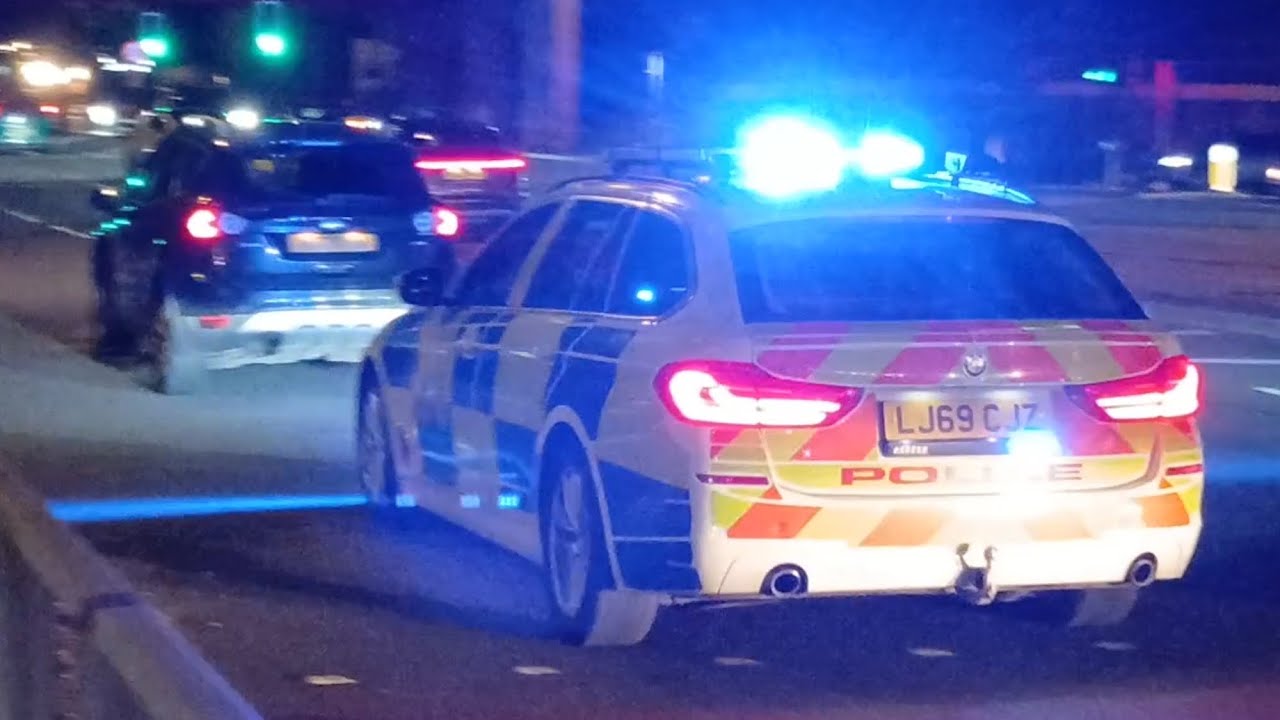Pulled Over! Surrey Police Performing a Stop and 2x South East Coast Ambulance Service Responding UK