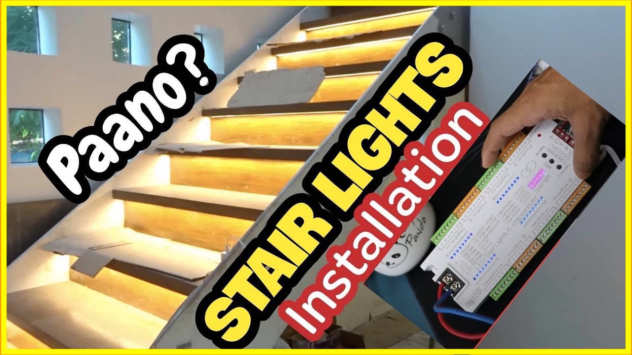 PAANO MAG INSTALL NG MOTION DETECTOR STAIR LIGHTS #subscribers