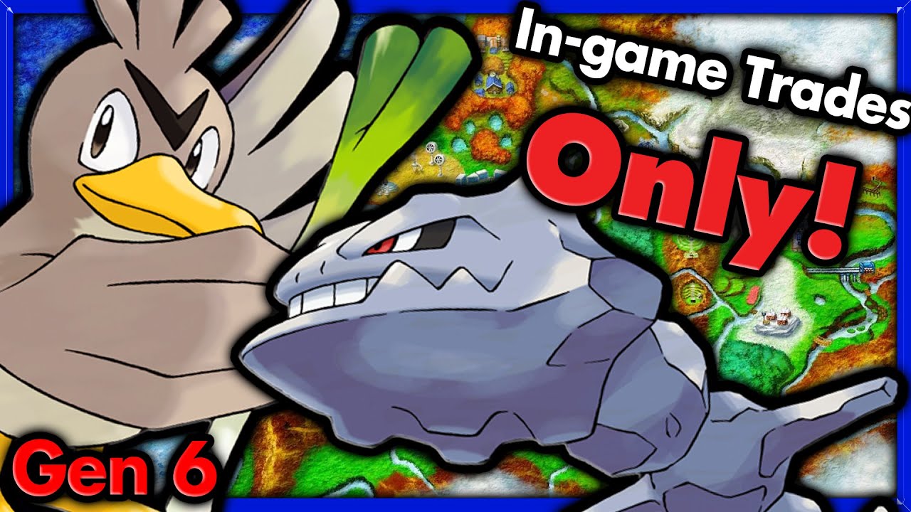 Can I Beat Pokemon X with ONLY In Game Trades? 🔴 Pokemon Challenges