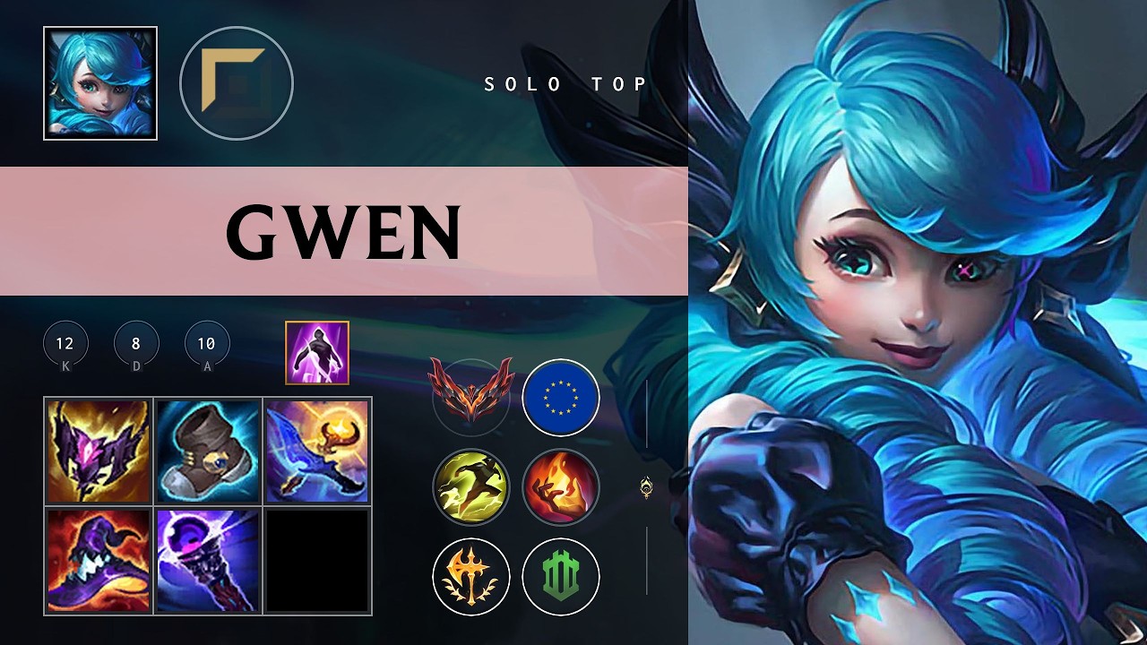 Gwen Top vs Nasus - EUNE Grandmaster Patch 26.08
