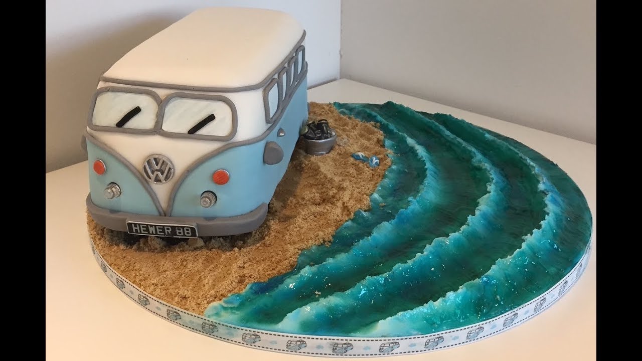 Fondant sea and waves tutorial