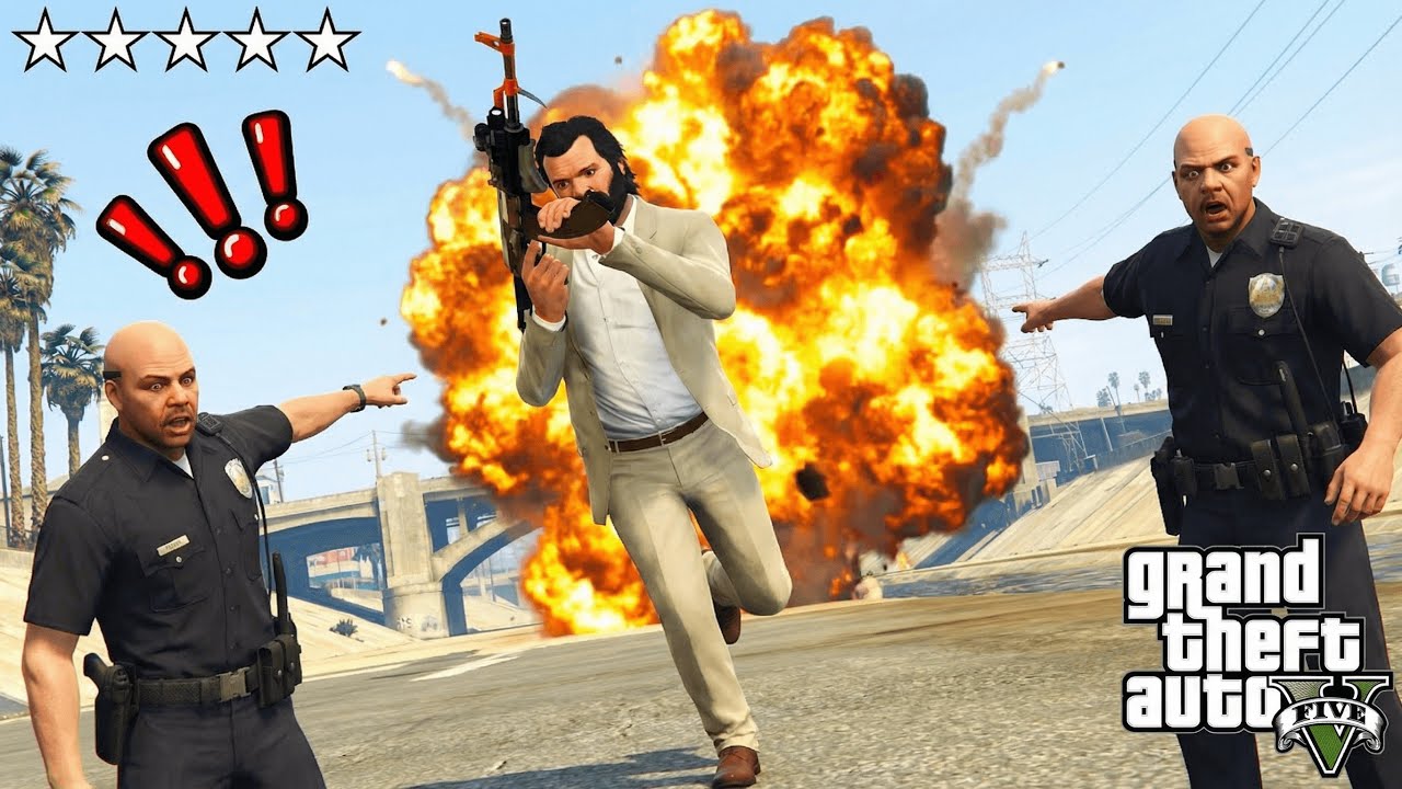 I went on a Five Star RAMPAGE as Michael! - GTA 5