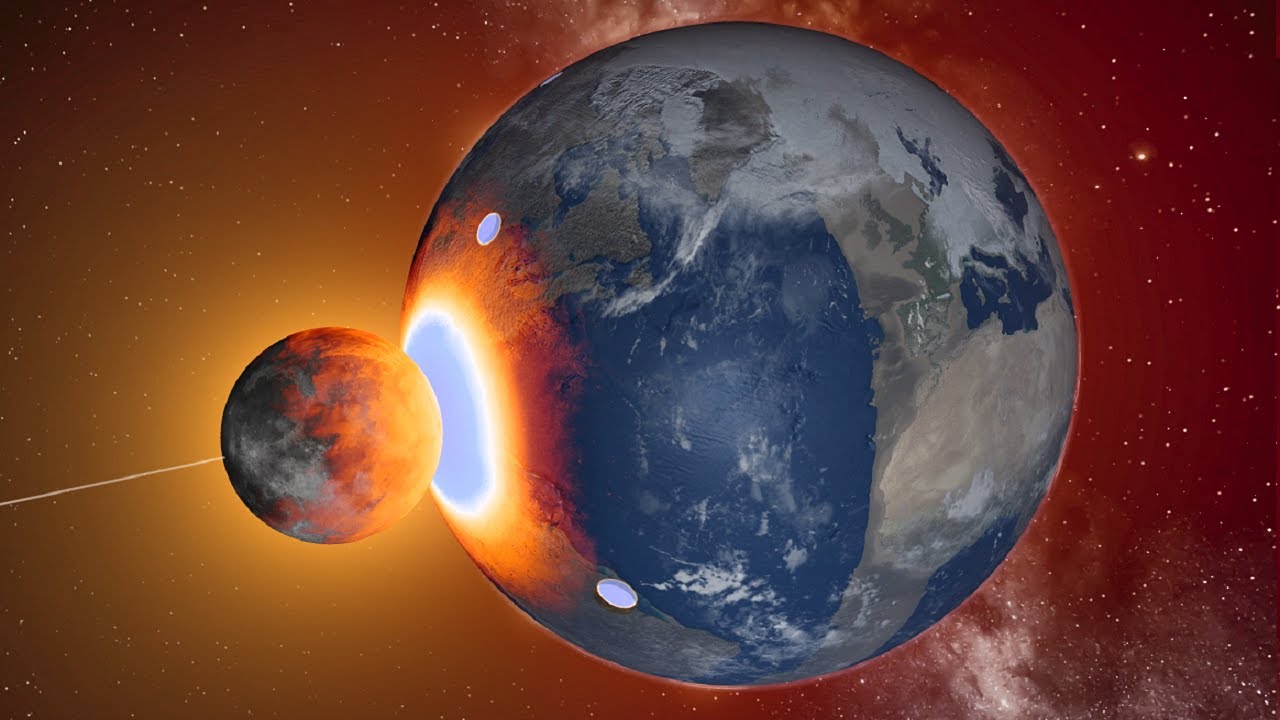 Moon Collides w/ Earth at 1% Light-Speed - Universe Sandbox