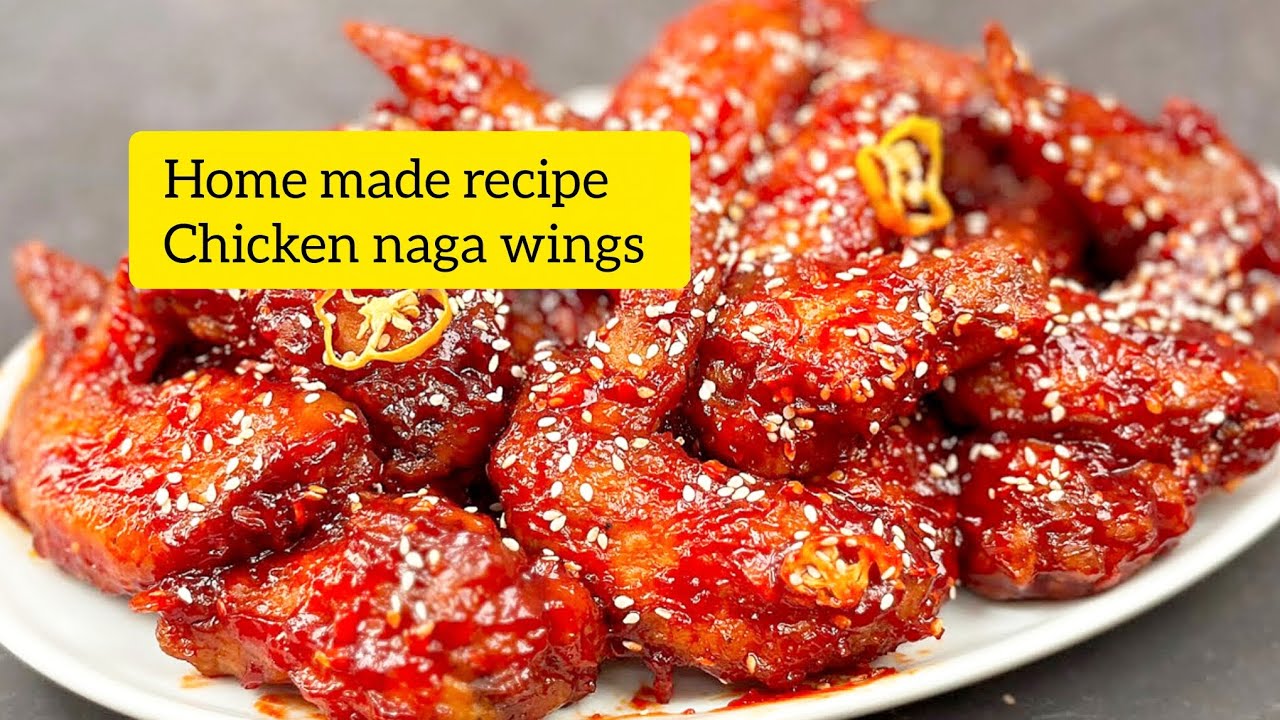 Spicy Naga Chicken Wings at Home | Restaurant Style Naga Wings Recipe Bangla 🤤🥰