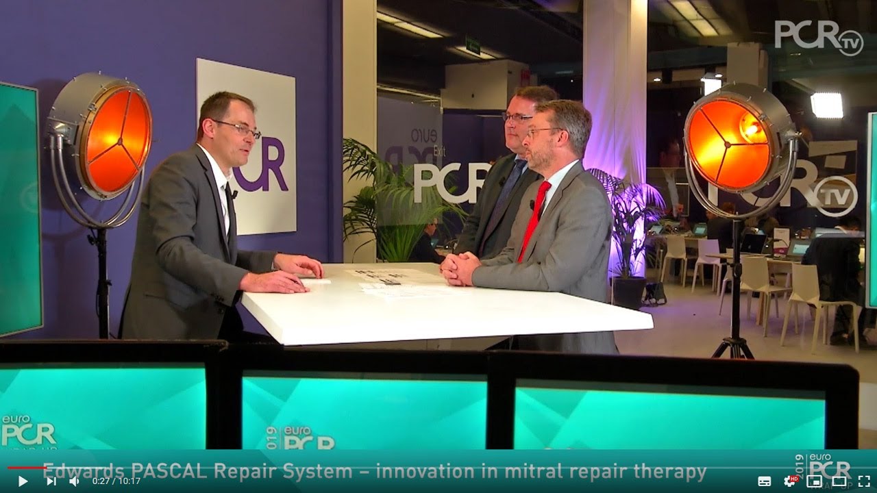 Mitral valve repair outcomes using the PASCAL repair system &ndash; EuroPCR 2019