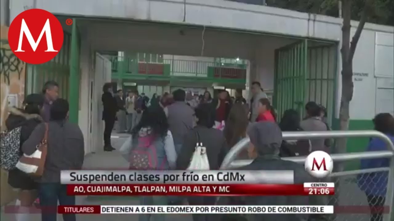 Por fr&iacute;o, suspenden clases en 5 delegaciones de la CdMx