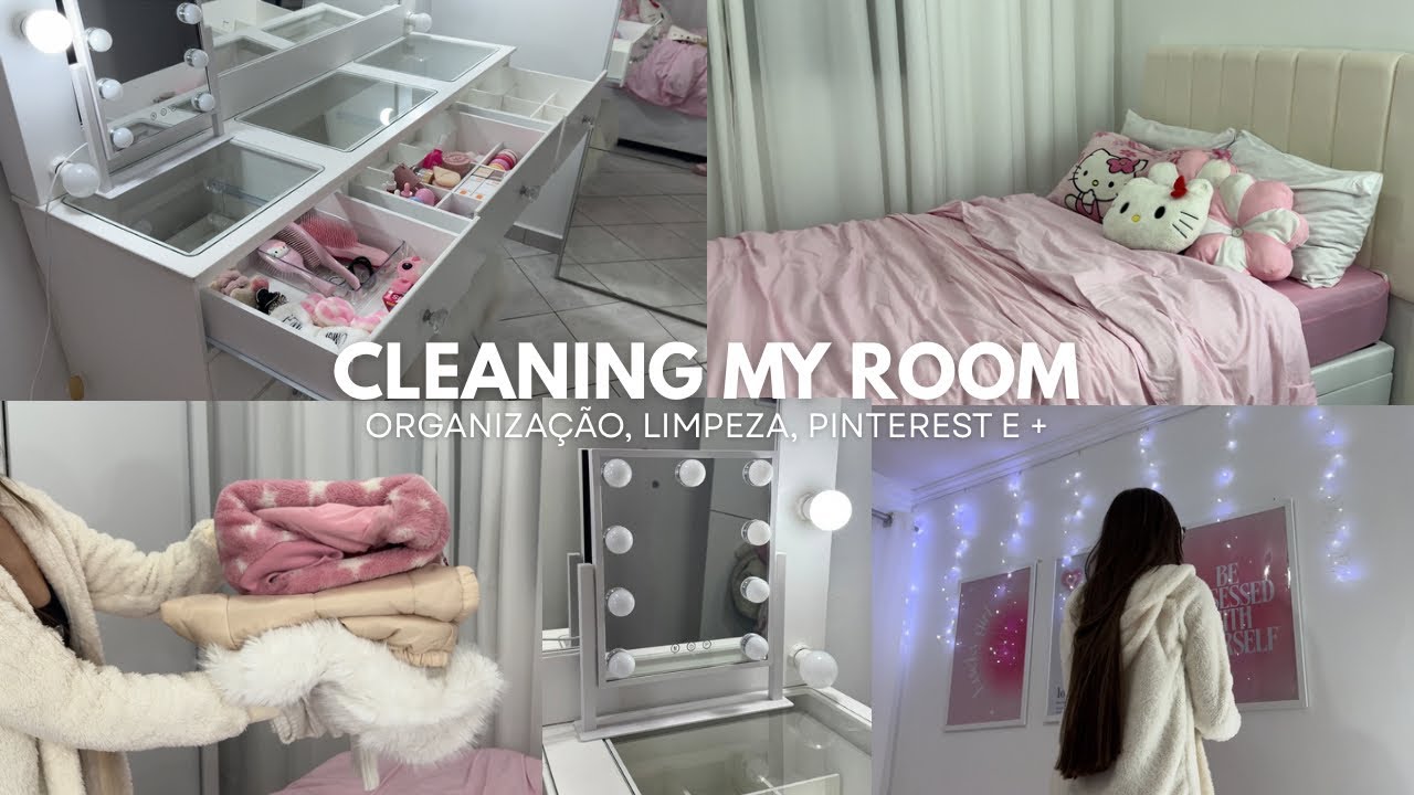cleaning my room | organização, limpeza & pinterest vibes 🎀