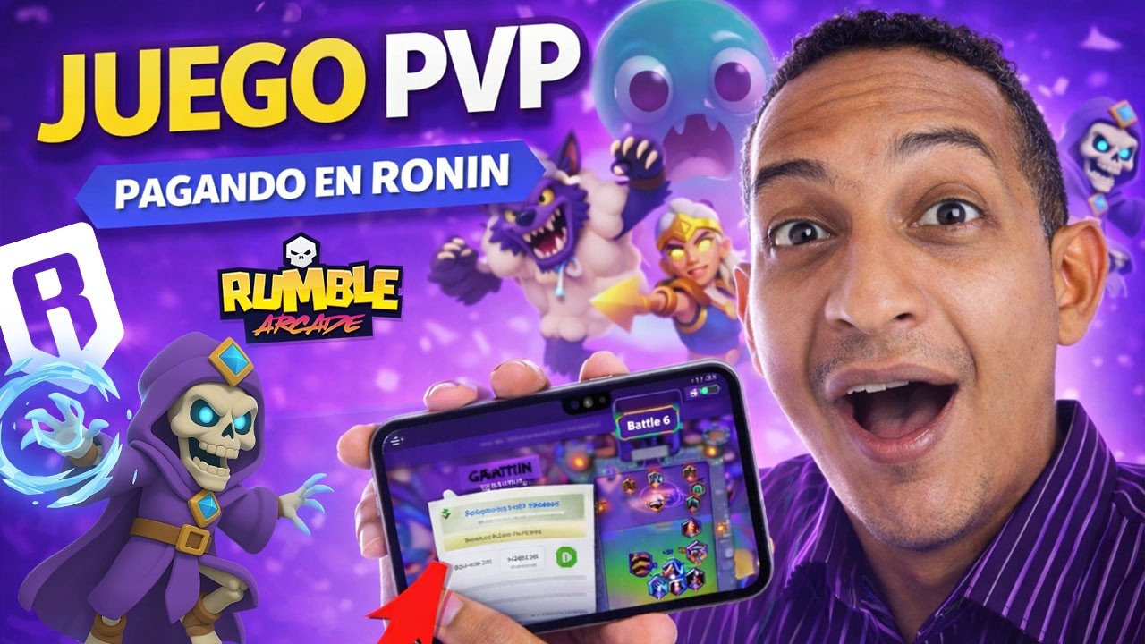 NUEVO JUEGO para GANAR USDC en RONIN💥Rumble Arcade - PC y MOVIL