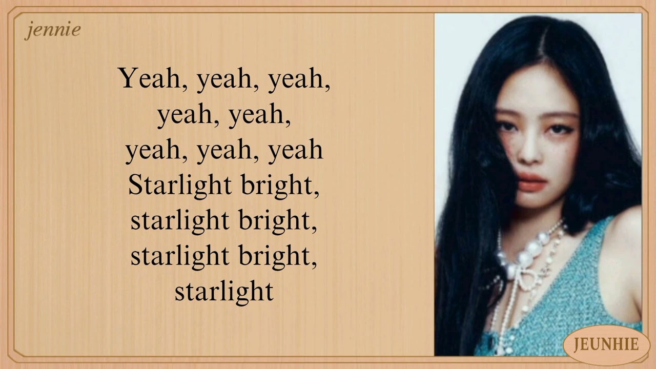 JENNIE Starlight Lyrics