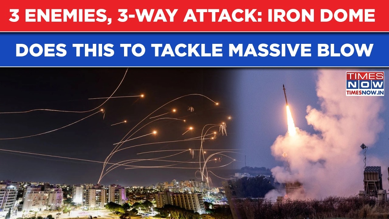Israel Iron Dome Tackles 3-Way Attack From 3 Enemies: IDF Firepower Takes On Iran, Lebanon, Yemen