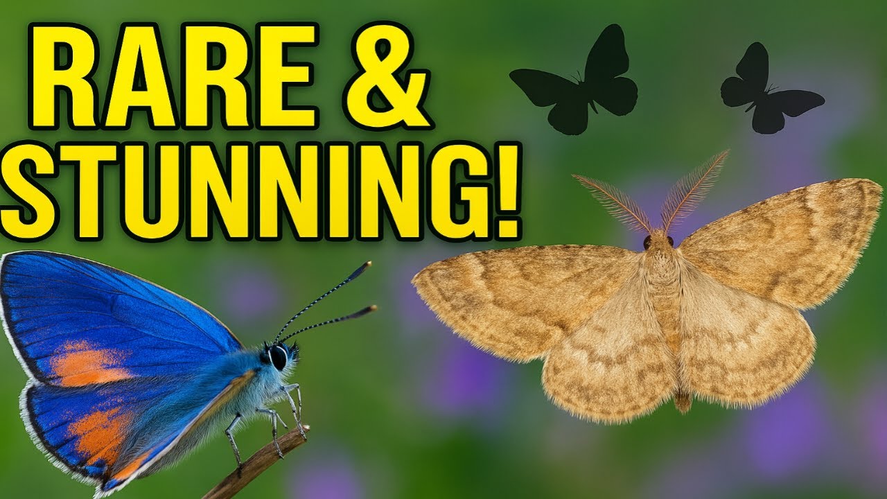 Rare Butterflies & Moths You’ve Never Seen 🦋 | 10 Stunning Species with Unique Facts