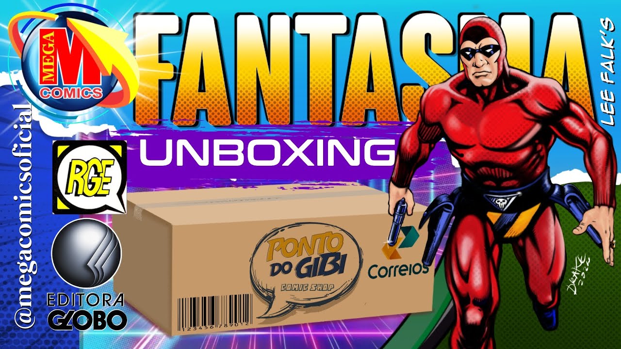 UNBOXING DE QUADRINHOS DO FANTASMA (RGE E GLOBO)