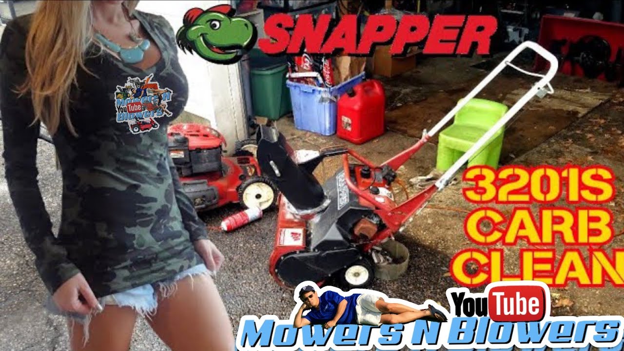 SNAPPER 3201S SINGLE STAGE 2 STROKE SNOW BLOWER THROWER ULTRASONIC CARBURETOR CLEAN IGNITION SWITCH
