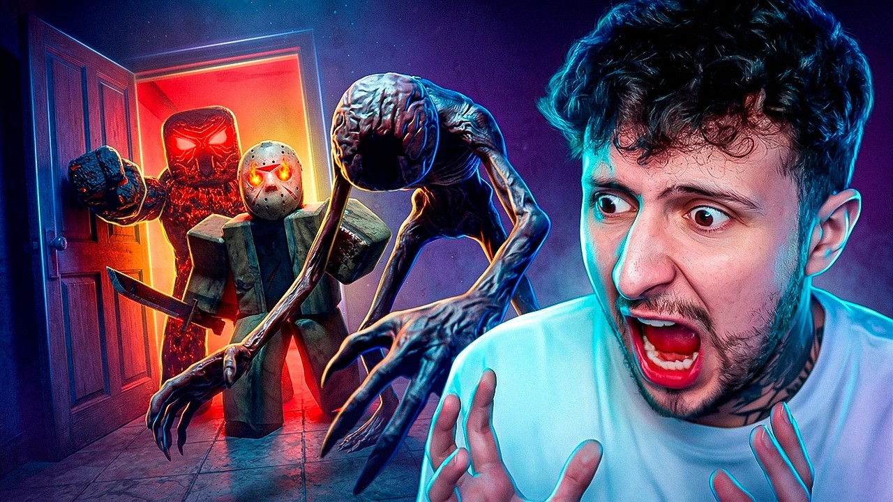 JUGU&Eacute; 3 JUEGOS DE TERROR CORTOS EN ROBLOX 😱