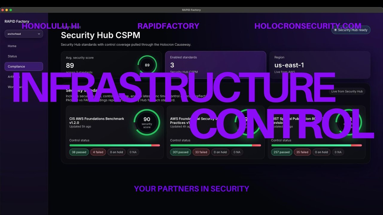 RapidFactory | Real-Time Compliance Scanning & Infrastructure Control (Live Demo)