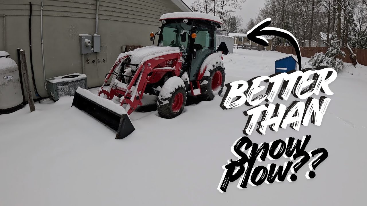 Plowing Snow with TYM 5520 Tractor