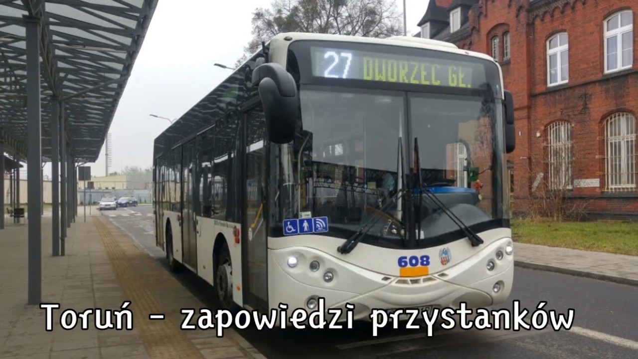 Toruń - zapowiedzi przystanków | linia 19