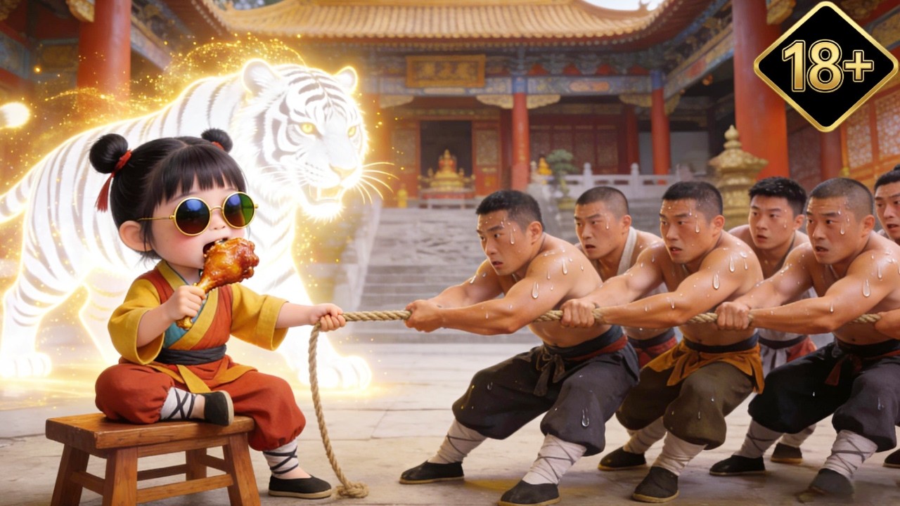 Her power is amazing! Ten strong men can’t budge her. Everyone is shocked!