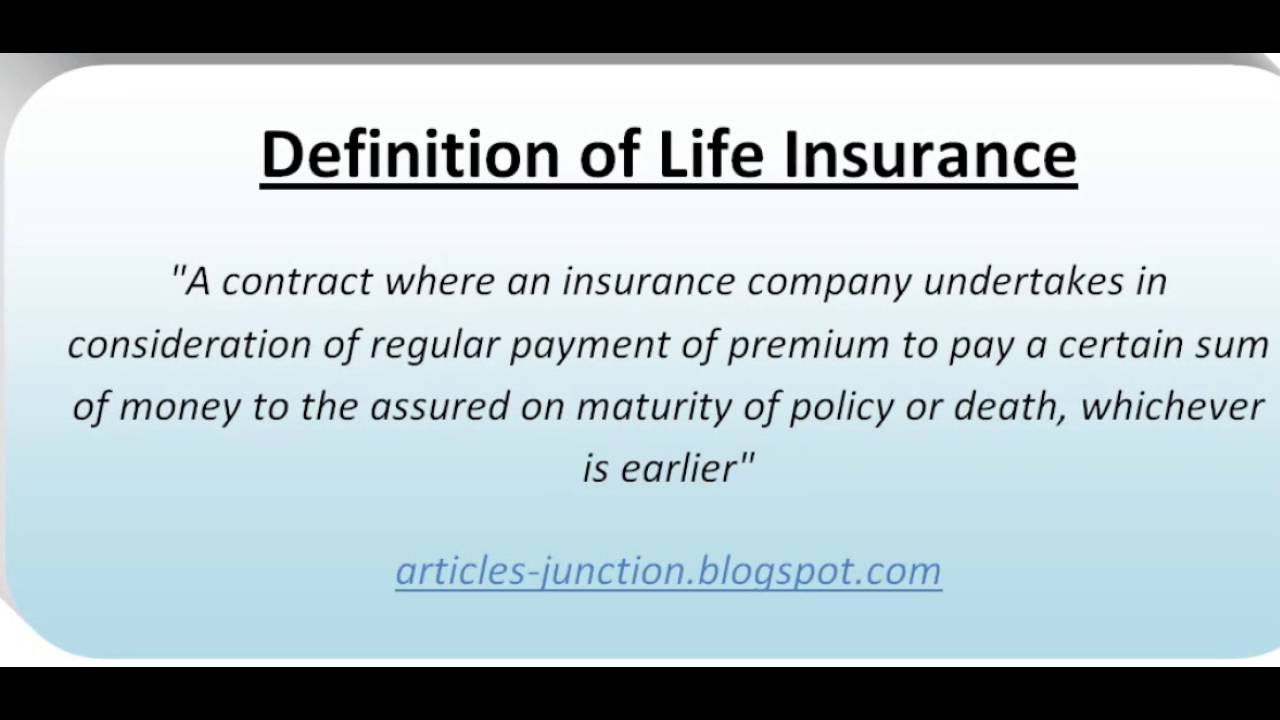 life insurance definition