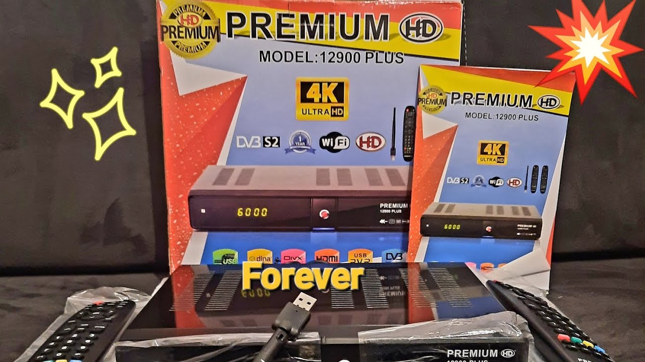 Premium HD 12900 Plus 4K Uydu Alıcısı Kutu Men&uuml; A&ccedil;ılışı
