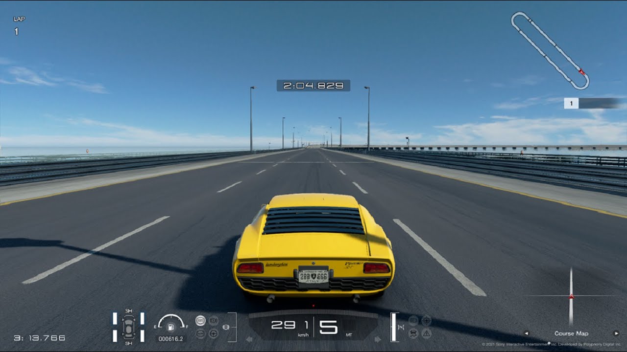 Gran Turismo Sport | Lamborghini Miura P400 Bertone Prototype - Top Speed Km/h 291 Mph 180