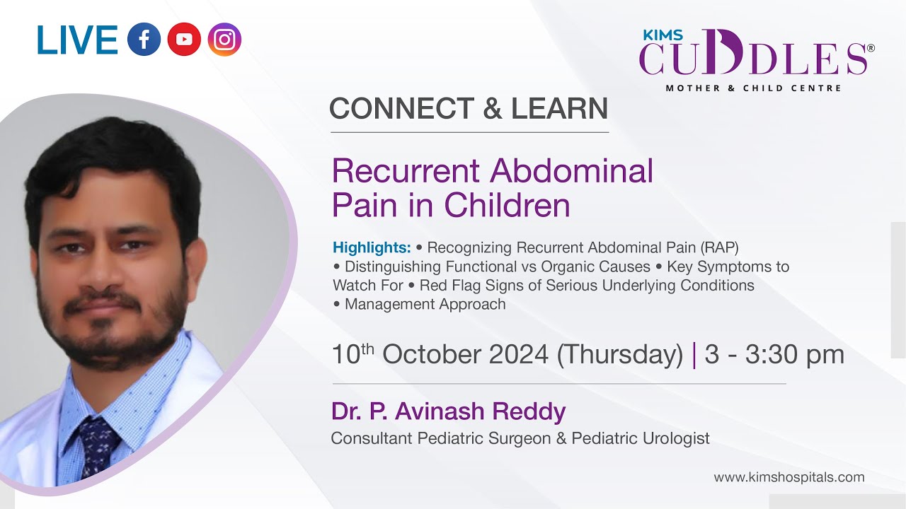 Live: Recurrent Abdominal Pain in Children | Dr. P. Avinash Reddy Explains