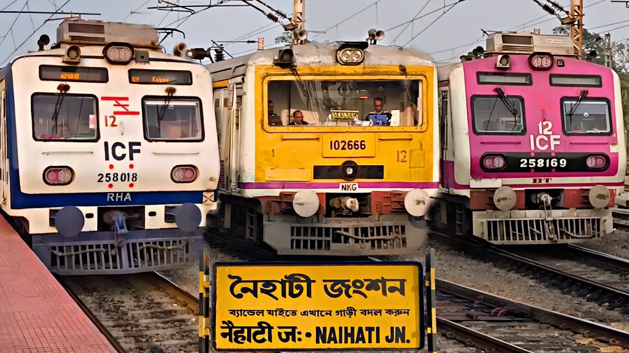 Naihati jn trainspotting EMU locals & Express Action | Sealdah Division | Indian Railways #boroma