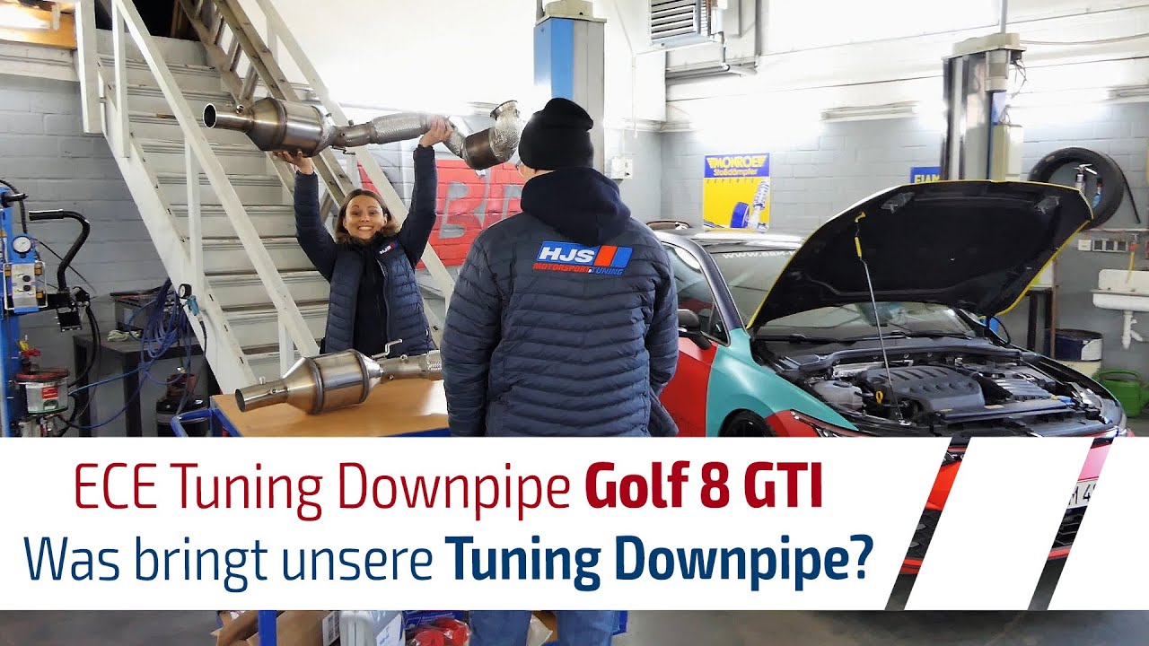 Golf 8 GTI | HJS ECE Tuning Downpipe | Sound & Leistung @BBMtuningshop