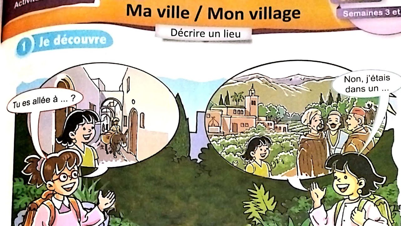 Activités orales : décrire un lieu Unité 4 le nouvel espace 2AEP Primaire.