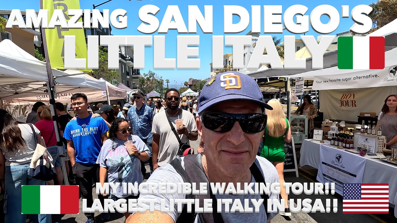 Exploring San Diego, California's Massive Little Italy - The Biggest In America! 🇺🇸