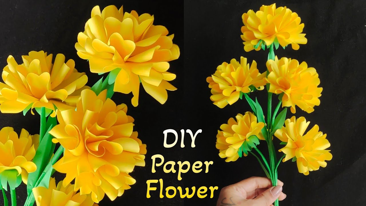 How To Make Paper Flower | Paper Craft | DIY | Paper Flower Making
