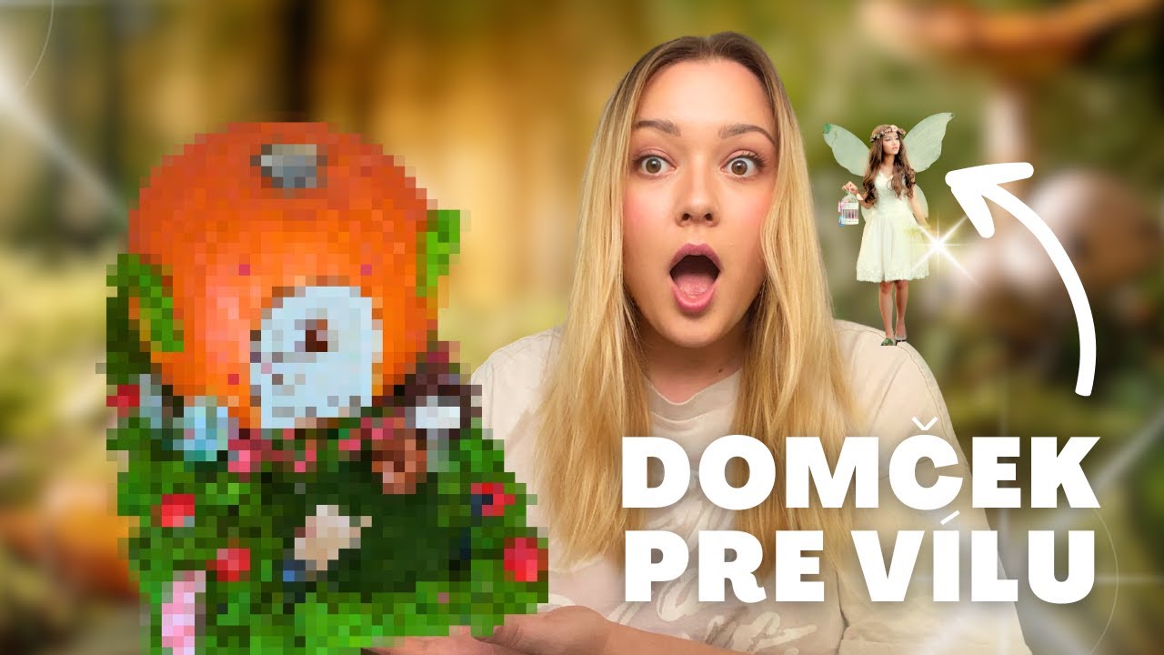 VYROBILA SOM DOMČEK PRE VÍLU Z TEKVICE 🍄🌙✨