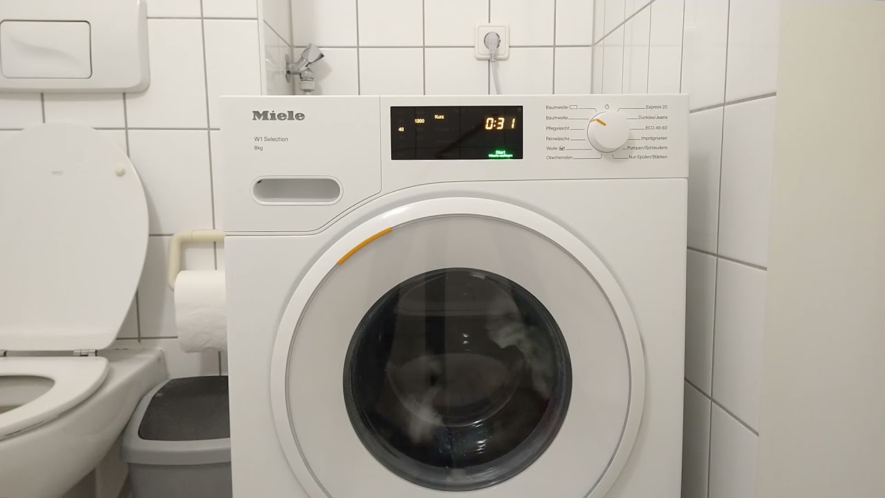 Miele WSD123 - First Wash Cycle