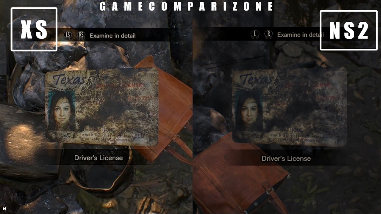 The difference is clear in Resident Evil 7: Biohazard SWITCH 2 vs XBOX Series S