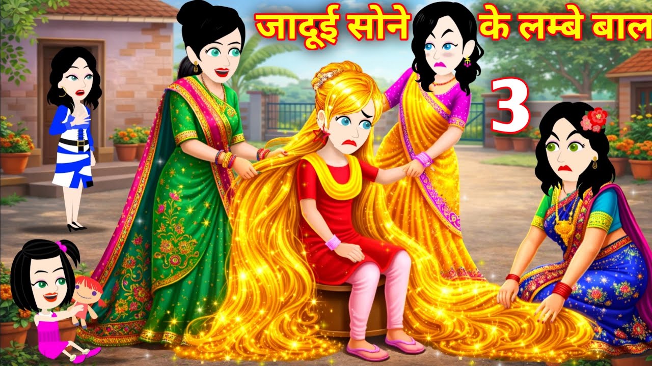 ✨ जादुई सोने के लंबे बाल 3 || Garib Ladki Ki Jadui Kahani || Fairy Story in Hindi || Magical Story