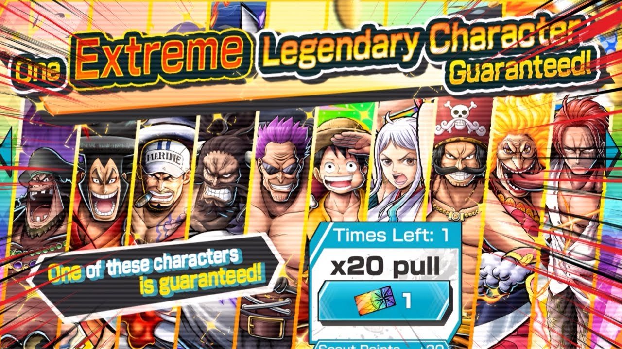 Я вызван на гарантированный баннер EX в One Piece Bounty Rush