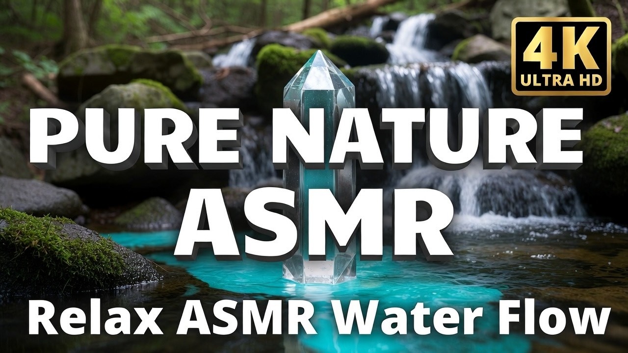 River Flow ASMR - 4K Natural White Noise for Instant Sleep & Focus #asmr #water #relax #river