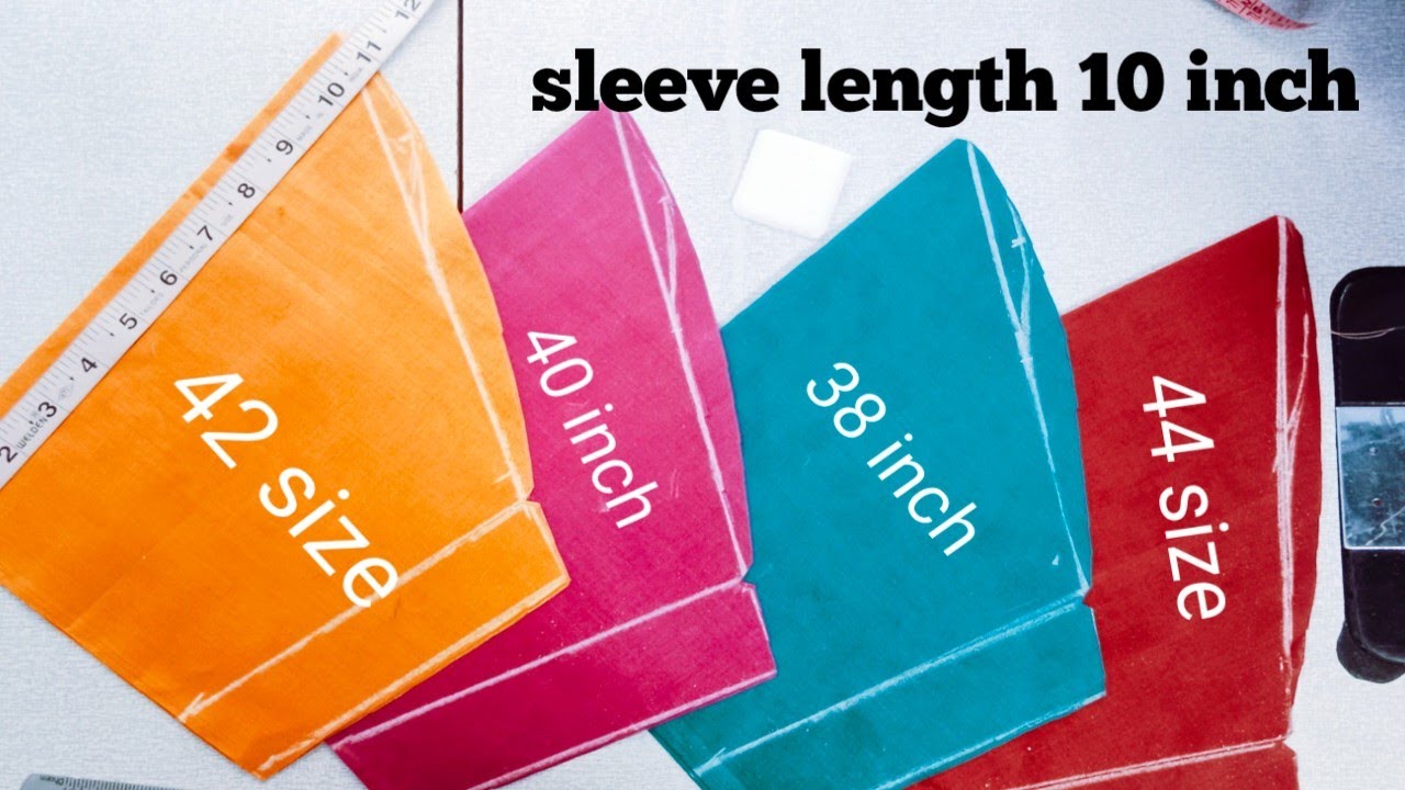 39 to 44 size blouse sleeve cutting measure/sleeve length 10 inch/easy sew measure