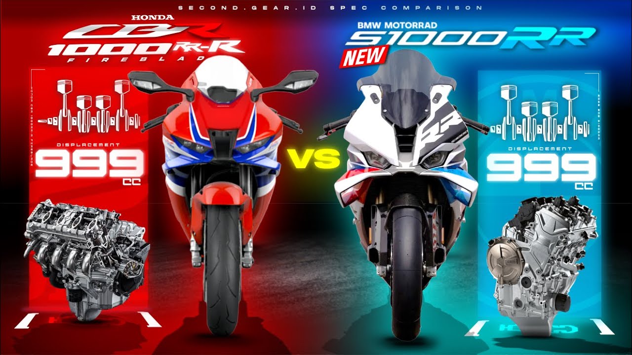BMW S1000RR 2025 года против Honda CBR1000RR-R Fireblade┃ Какой рядный 4-цилиндровый супербайк лу...